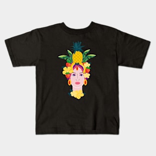 TESTA SICILIANA PINEAPPLE Kids T-Shirt